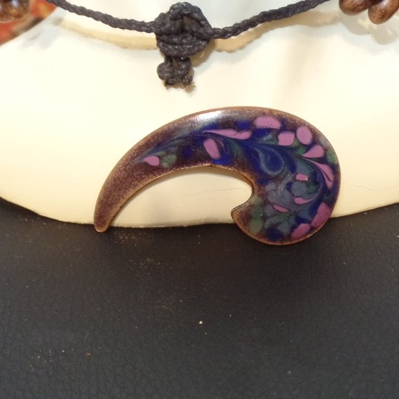 Copper Enamel Pin/Brooch Inga Carlson Signed Inga 1960s - Picture 11 of 12